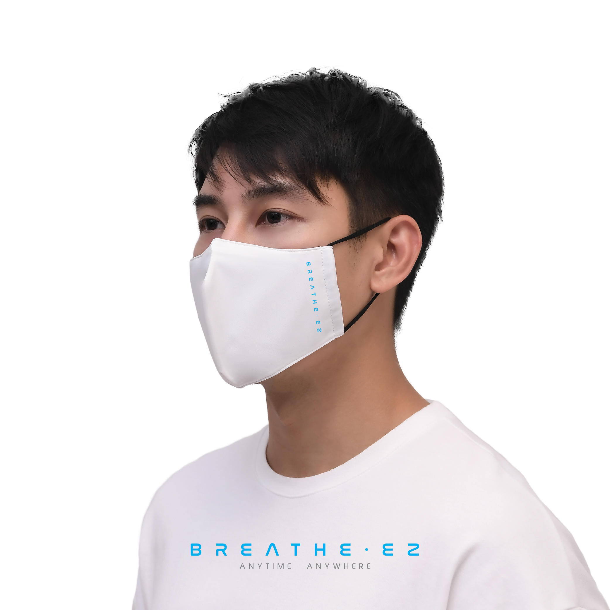 BREATHE EZ หน้ากาก BREATHE EZ รุ่นสายคล้องหู สีขาว ไซส์ M